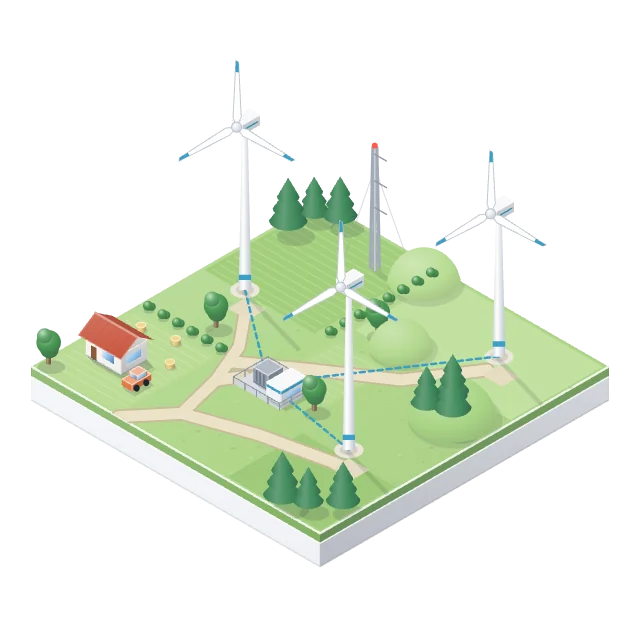 Wind diorama